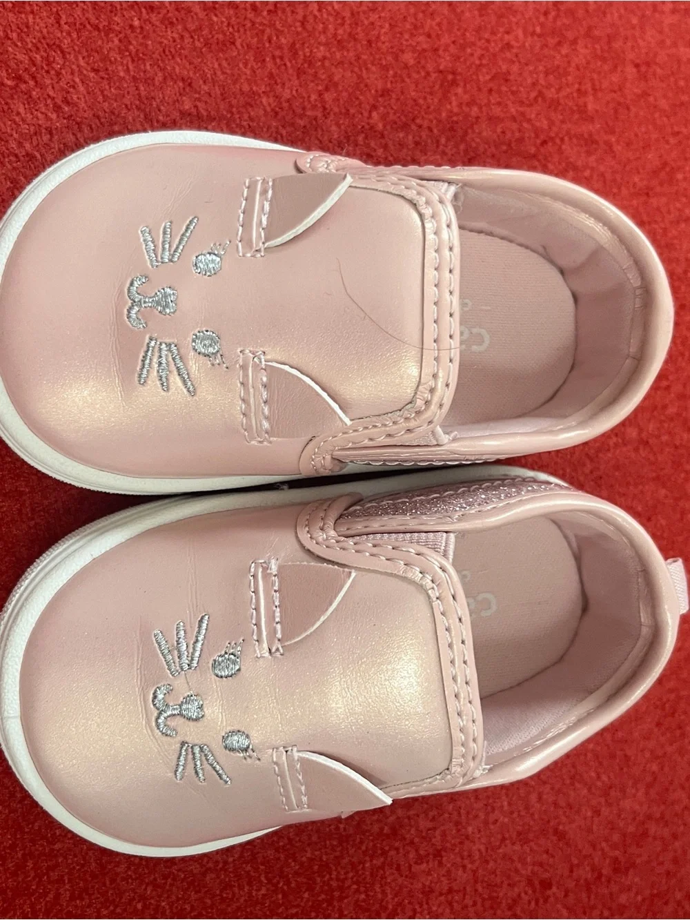 Carter's Pink Slip-On Toddler Shoes with Cat Face